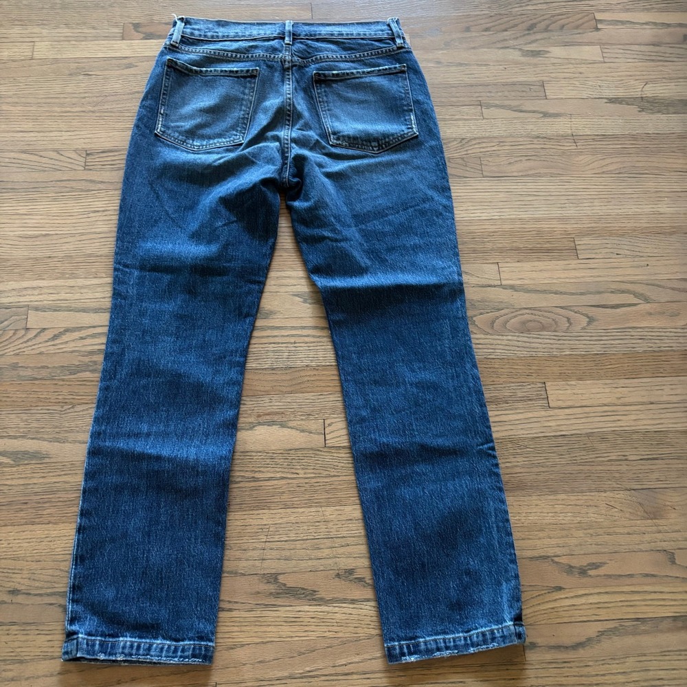 FRAME Le Sylvie Slender Straight Heritage Jeans Womens 30 Blue High Rise Denim - Picture 7 of 8